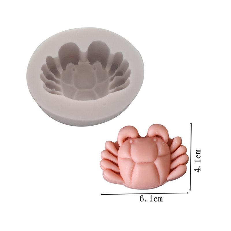 Fu Bag Rabbit Crab Design Силиконовая форма Помадка для украшения торта Сахарная резинка Инструмент для пасты 3D Шоколадная форма