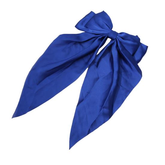 Заколка для волос Yousheng с бантом, тематическая, шифоновая, с длинной лентой, зажим для волос, яркий цвет, легкая, краб для волос на затылок, аксессуары для волос