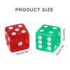 19mm Six Sided Dices Acrylic Game Dices Classroom Colorful Teaching Dices Educational Counting Toy Math Learning Tool