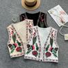 Retro Ethnic Style Outer Cardigan Women's Thin Heavy Industry Embroidery Niche Embroidery Western Style All-match Short Blouse Women's Summer