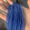5 нитей, бусины из натурального камня шпинели, бохо яркие королевско-синие свободные бусины-разделители, 2 мм, 3 мм для DIY ожерелья, браслета, аксессуаров для ножных браслетов, рукоделия, 38 см