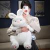 Cute Lazy Rabbit Plush Doll Soft Cute Little White Rabbit Cloth Doll Big Throw Pillow Girl Bed Sleeping Pillow Gift
