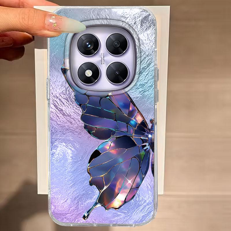 Case For Redmi Note 14 Pro Plus 13 Pro 14S 14C 13C A3 Xiaomi 14T 13T Pro 5G Phone Cover Butterfly For Redmi A5 Protective Bags