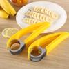 Banana Slicer Stainless Steel Manual Food Slicer Multifunctional Strawberry Cucumber Carrot Egg Cutter for Home Outdoor