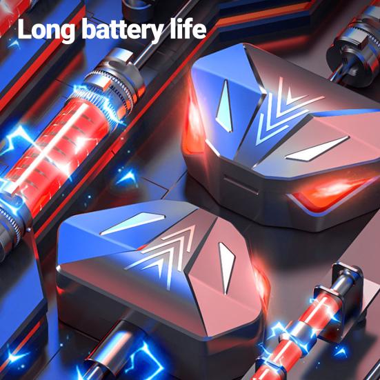 Беспроводные наушники-вкладыши с высоким качеством звука Mega Bass RGB, дышащий светильник, Bluetooth-совместимый, мини-стереоигры 5.1