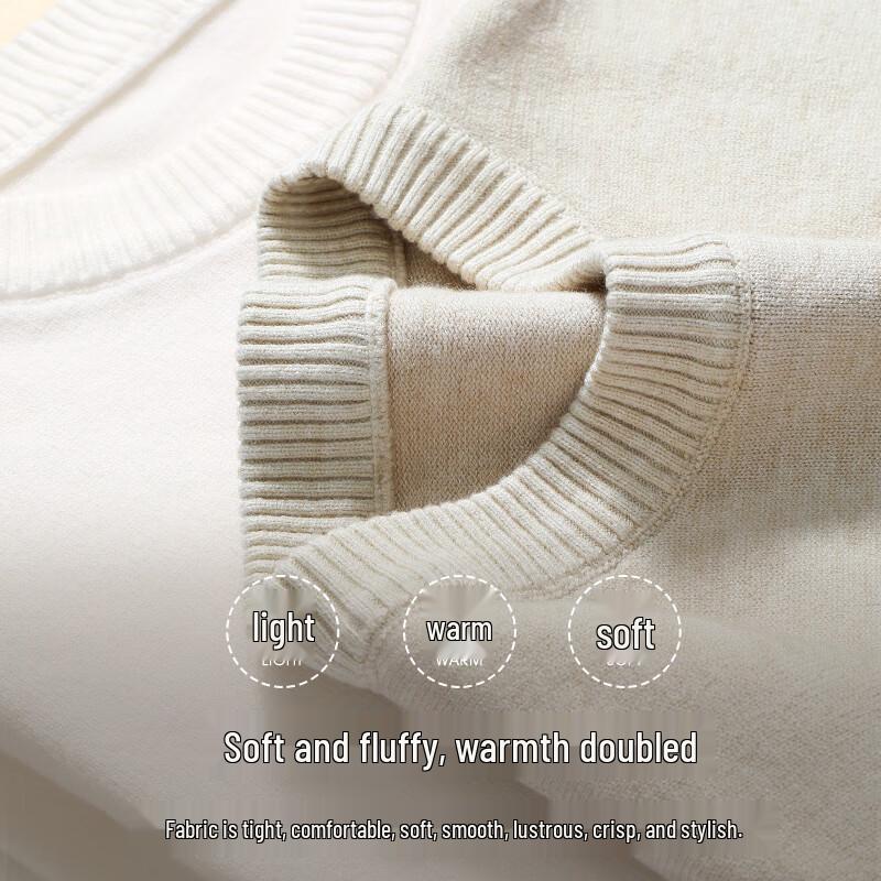 Мужской утолщенный вязаный пуловер Hodo с силиконовым логотипом