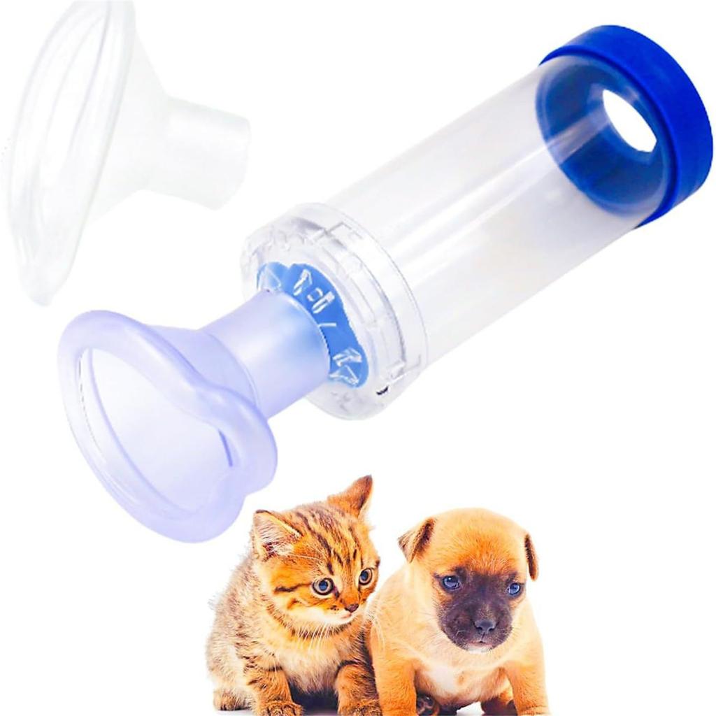 Ручной небулайзер для кошек и собак для лечения проблем с дыханием Маска-небулайзер для кошек и собак Портативный ручной ингалятор Spacer