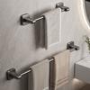 Good Bearing Capacity Towel Rack Save Space Wall Shelf No-punch Towel Bar  Shower Room