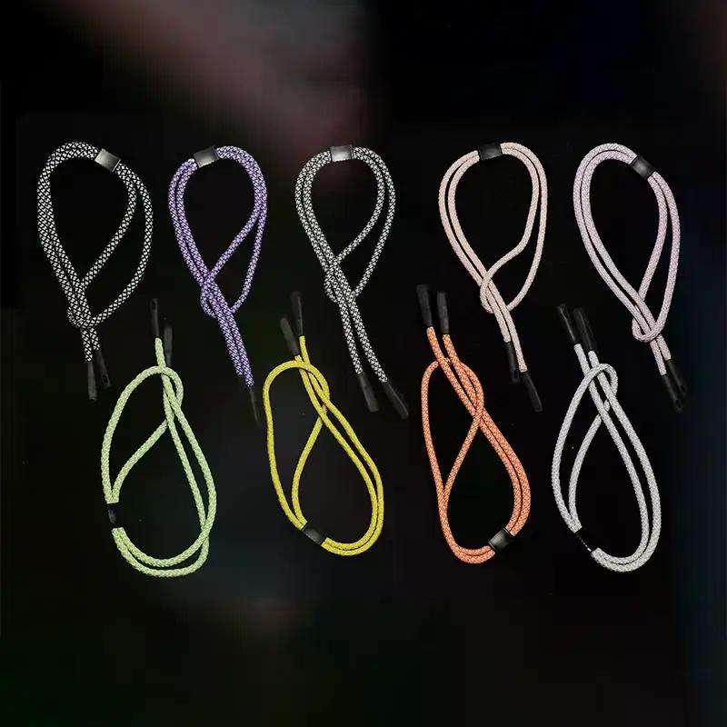 Adjustable Eyewear Cord Non Slip Sunglasses Chain Reflective Lanyard Strap for Active Lifestyle Men and Women