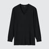 Uniqlo Футболка Japan HeatTech с V-образным вырезом и 4 рукавами 