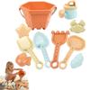 55 65 75 85 см 10 шт. Набор пляжных игрушек для малышей 1-3 лет Пластиковый набор пляжных игрушек с ведерком, лопаткой, граблями и крабом