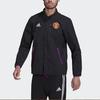 adidas Mufc Trv Coach Logo Zipper lapel Soccer/Football Jacket Black Men's GR3911