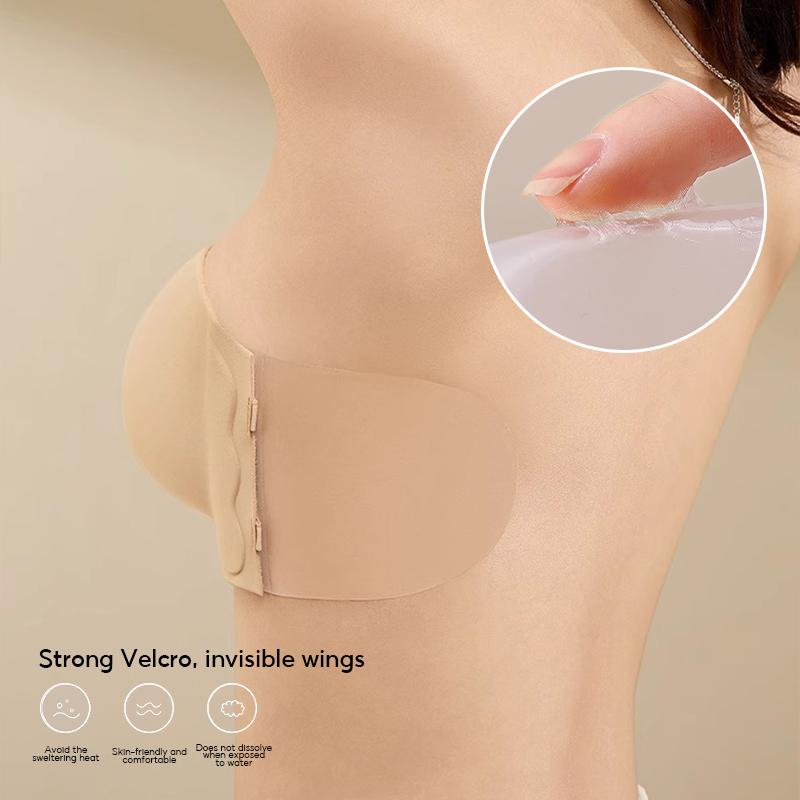 Бесшовный бюстгальтер без бретелек Пуш-ап Бюстгальтер Сексуальный с открытой спиной 2 в 1 Бюстгальтеры Однотонный Невидимый бюстгальтер Сексуальное нижнее белье Женское