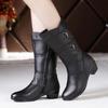 2024 новые женские длинные сапоги с толстым утеплителем, британские короткие сапоги, мотоциклетные ботинки