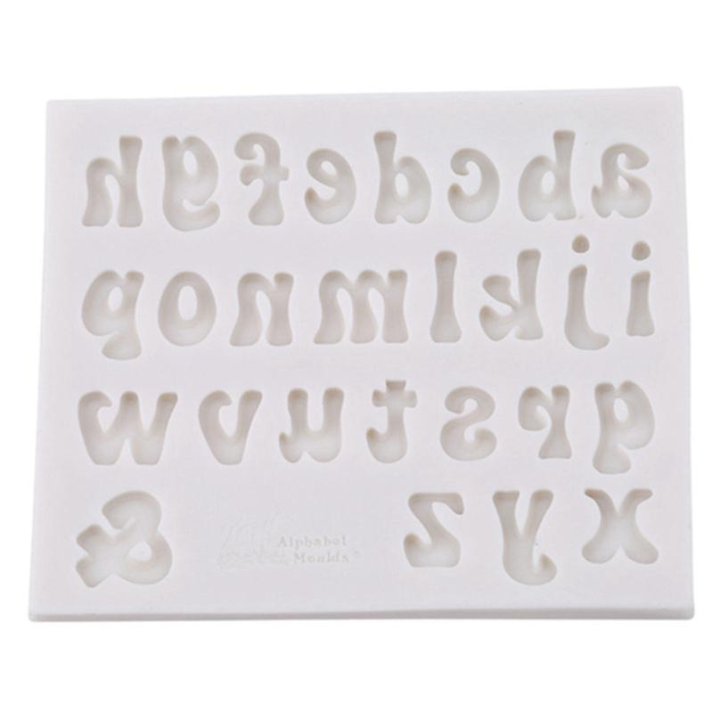 Creative DIY Sugar Craft Capital/Letter/Number Silicone Mold Fondant Mold Cake Decorating Tools