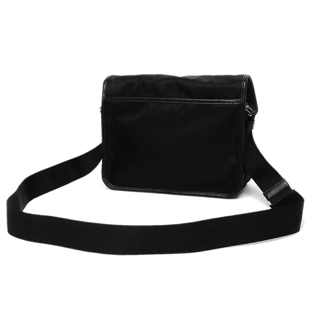 Сумка через плечо Renylon Saffiano Triangle Logo Black PRADA 2VD769 2DMH XLO F0002 [Prada] Мужская [Товар]