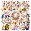 35-70pcs Easter Decorations Stickers Color Eggs Rabbit Graffiti Sticker Pack Gift Diy Skateboard Phone Laptop Diary Book