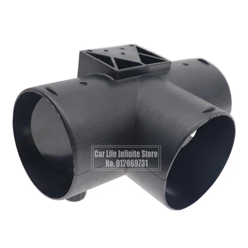 60mm/75mm Air Heater Outlet 3 Way Air Ducting Pipe Exhaust Connector Joint+Adjustable Valve Flap for Eberspacher Webasto Diesel