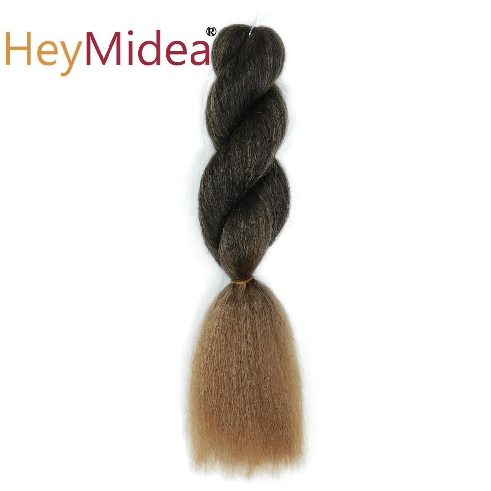 16"Vixen Crochet Kinky Curly Bulk Hair Synthetic Yaki Straight Marley Braiding Hair Extension Ombre Crochet Braid Hair For Women