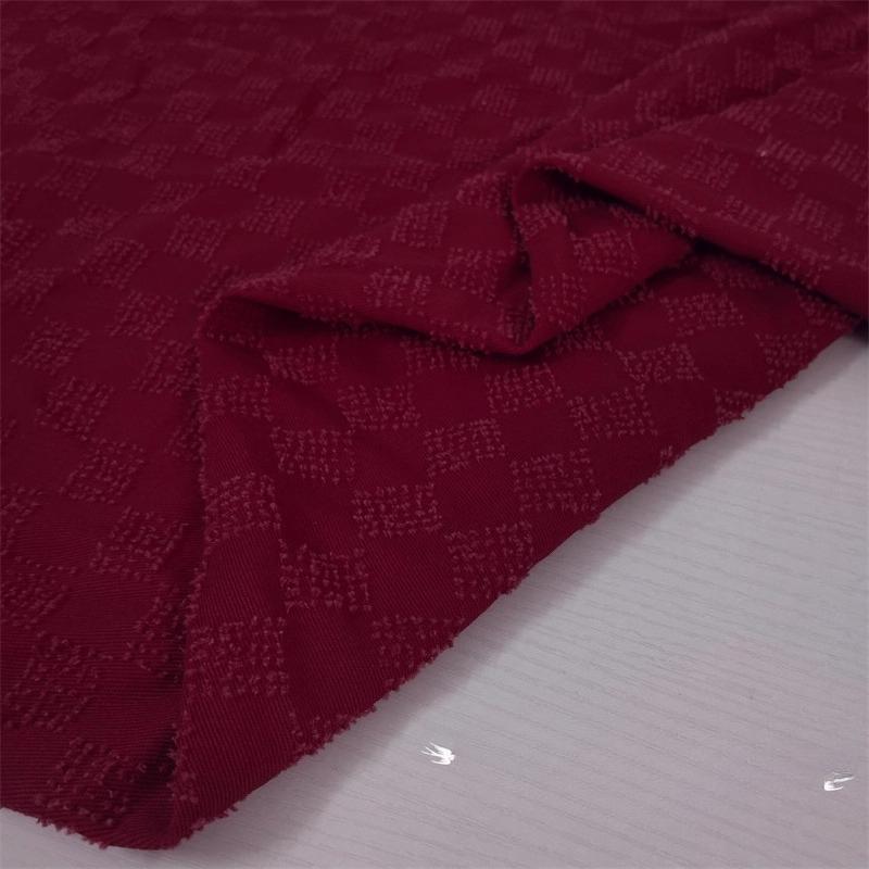 Washed Pure Cotton Denim Jacquard Fabric Vintage Crochet for Diy Sewing Jacket Shirt Dress Clothing Design Fabrics Cloth