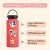 50 New Dandys World Graffiti Stickers Decorate Suitcase Mobile Phone Cartoon Stickers