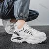 Модная Мужская Обувь 2025 Весна Осень Новые Дышащие Сетчатые Нескользящие Кроссовки на Платформе Модные Комфортные Увеличивающие Рост Повседневные Беговые Кроссовки