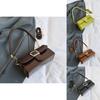 Stylish Pu Leather Small Square Bag For Women 2023 Trend Casual Street Style