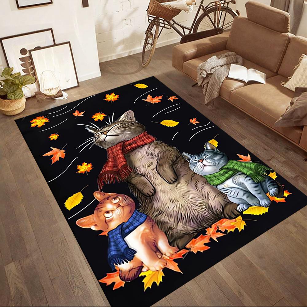 Cat Floor Mat Suitable for Dormitory Dining Room Study room Living Rooms Antislip Carpet Decorate Offices Wedding Party Gift