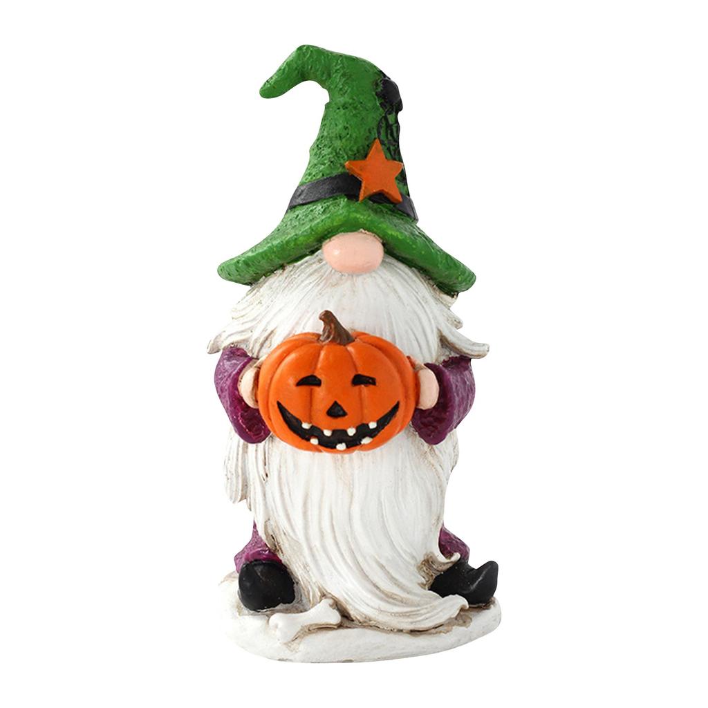 Halloween Garden Gnome Dwarf Statue Ornament Dwarf Statue Decoration