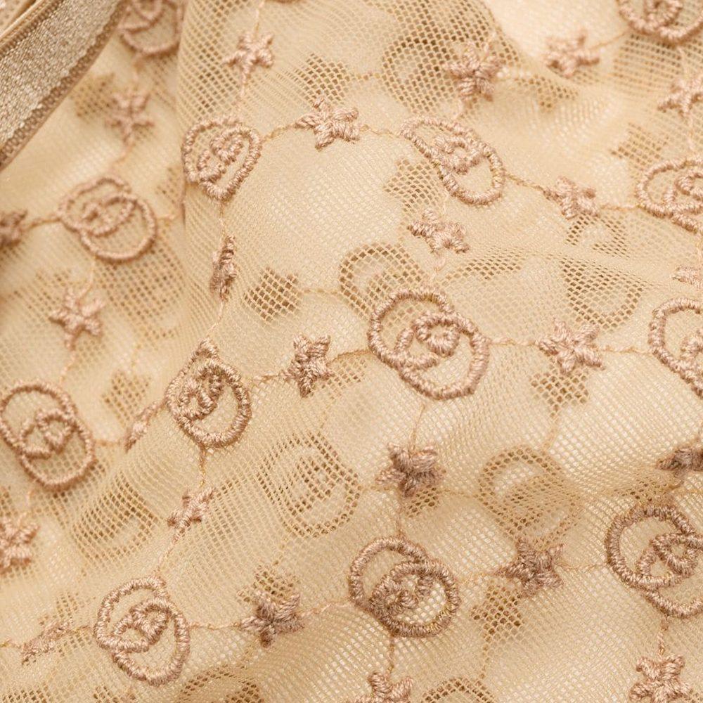 Gucci Тюлевый комплект нижнего белья с вышивкой Звезды Gg 695771-XUAEB-6851