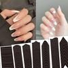 French Side Nail Stickers Crescent Smile Line Nails Decor Gel Polish Manicure Tips,Nail Art Tool