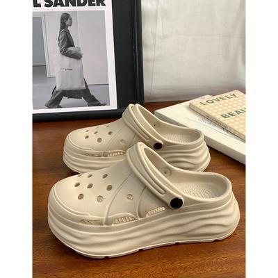 Летние новые дышащие толстоподошвенные туфли с отверстиями крутые тапочки 3022