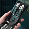 6-Piece Stainless Steel Nail Clippers Set, Manicure Tools with Ear Spoon Nail Grooming Kit