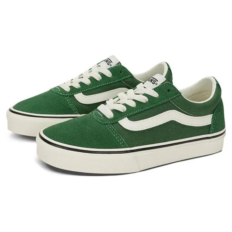 Vans Ward Abrasion Resistant Lightweight Low top Skateboard Shoes Women's Green (Unisex) Skate Shoes VN0A3IUNDVS