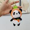 Adorable Plush Panda Keychain Avocado Short Plush Stuffed Animal Doll Bulk