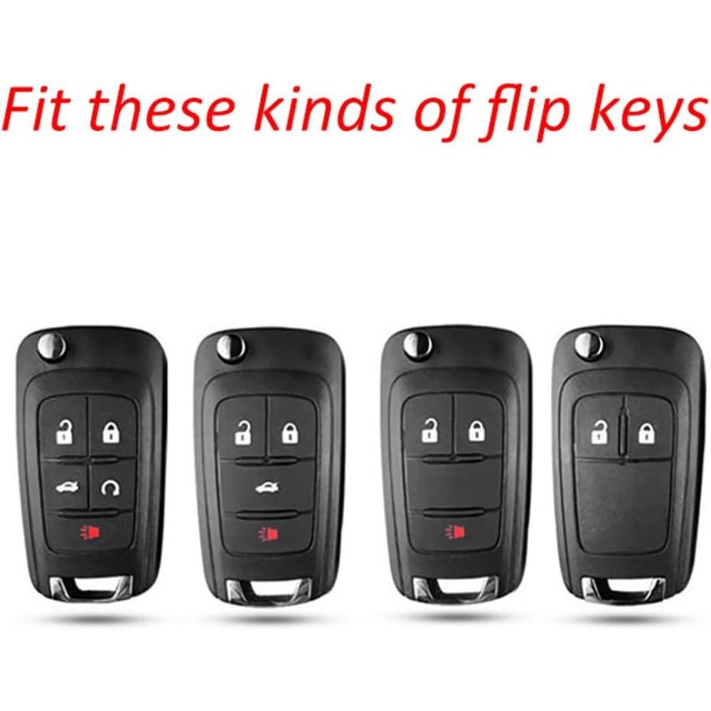 Для Чехол для ключа Chevy, Премиум ТПУ чехол для ключа с полной защитой для Chevrolet Equinox Camaro Cruze Malibu Sonic Buick Terrain