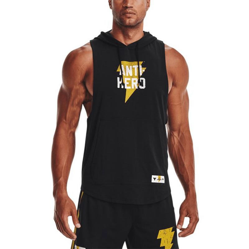 Under Armour Футболки без рукавов Project Rock Черный Адам Скелет 1377748-001