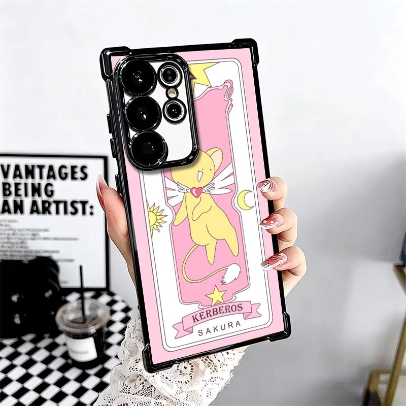 Cardcaptor Sakura Милая Девочка Мягкий Чехол Для Телефона Для Samsung Galaxy S26 Ultra S25 Edge S24 FE S23 Plus S22 S21 + S20 Покрытие Защита от Падений