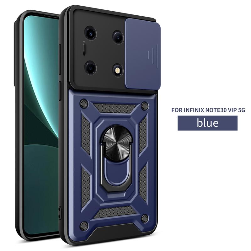 Для Infinix Note 30 VIP 5G X6710 чехол для слайд-камеры Бронированный чехол для телефона Infinix Note 30 VIP 5G 6,78 "автомобильная подставка с кольцом задняя крышка