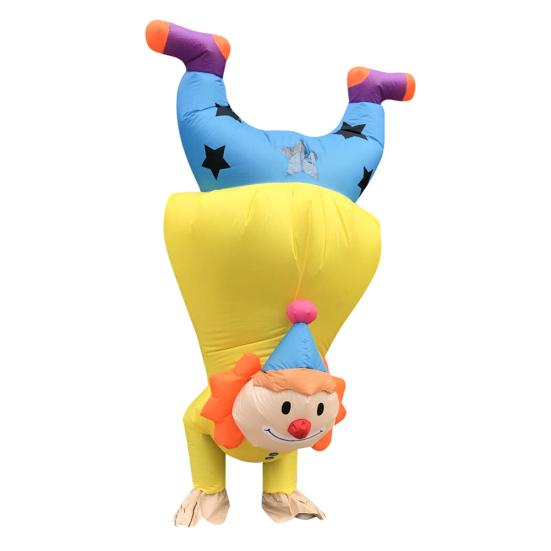Easter Inflatable Handstand Clown Costume Funny Adult Cosplay Party Outfit Suit