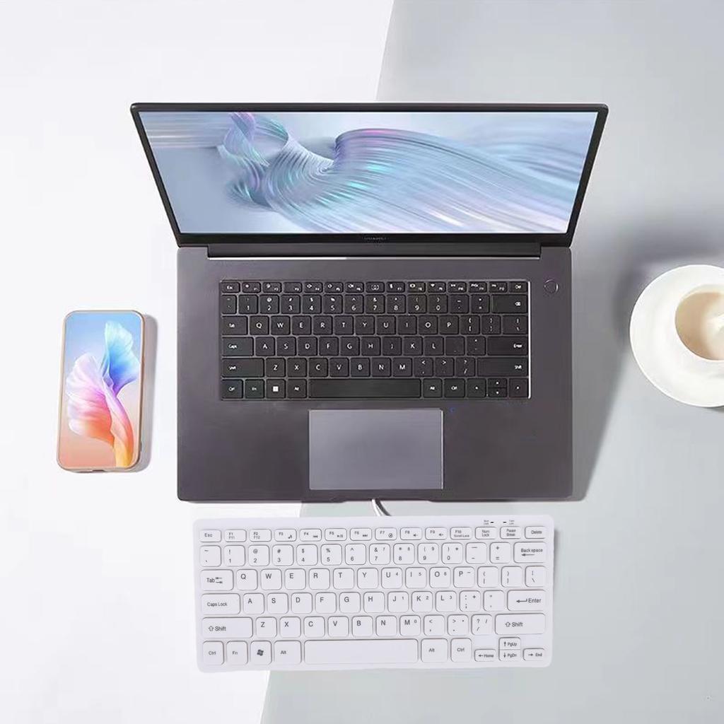 Проводная клавиатура Type C Тихая Легкая Бесшумная Шоколадные клавиши Маленькая проводная клавиатура для Компьютера ПК Ноутбука