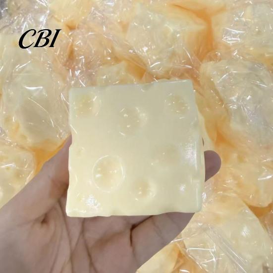 Cheese Stress Relief Toy Fake Toy, Squeezable Cube Sensory Soft Squeeze Anxiety Relieving Hand Exercise for Kids and Adults Shaped Tool