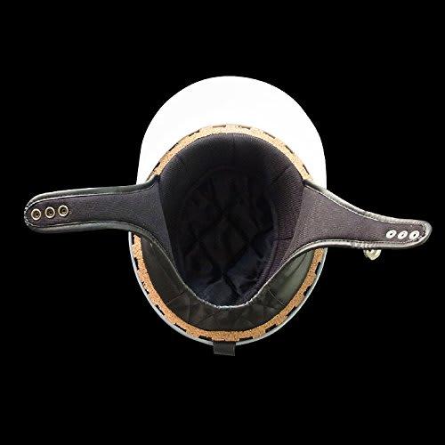 Bike Parts Center Helmet Half Cork Half Three Button Black Lame Free Size (Head Circumference 57cm~less Than 60cm) 701002