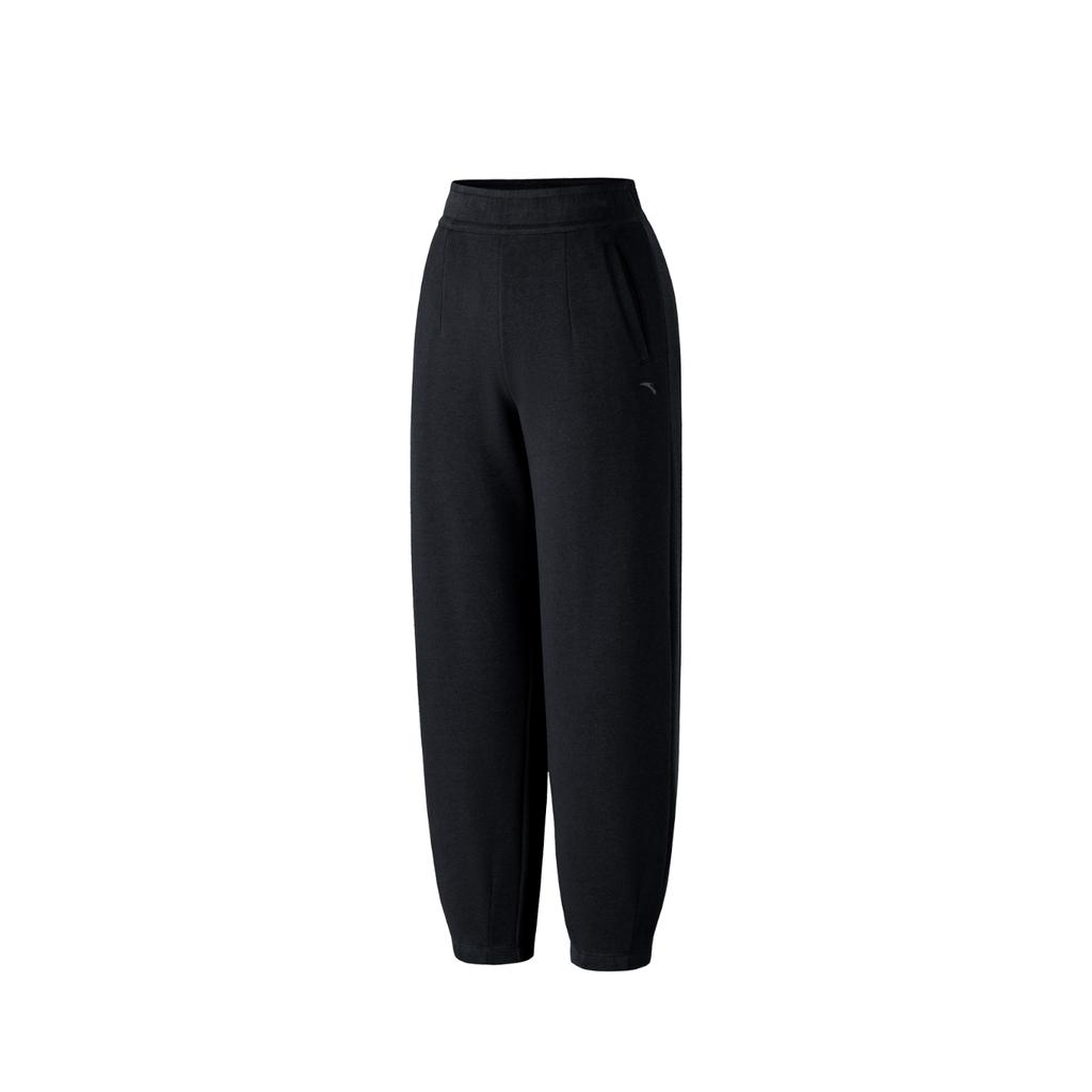 Anta Travel Comprehensive Training Series Long Pants 2025 Winter Knitted Sports Pants Women Pants Basic-Black 962547306-1
