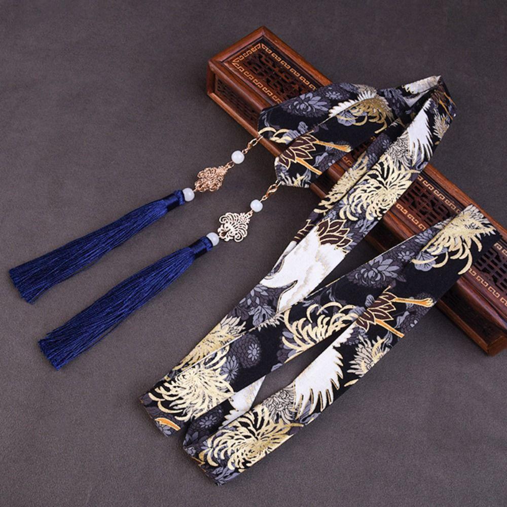 Dragon Hanfu Hair Accessories Embroidery Bow Ribbon Headwear Chinese Style Hair Band Girl/Women