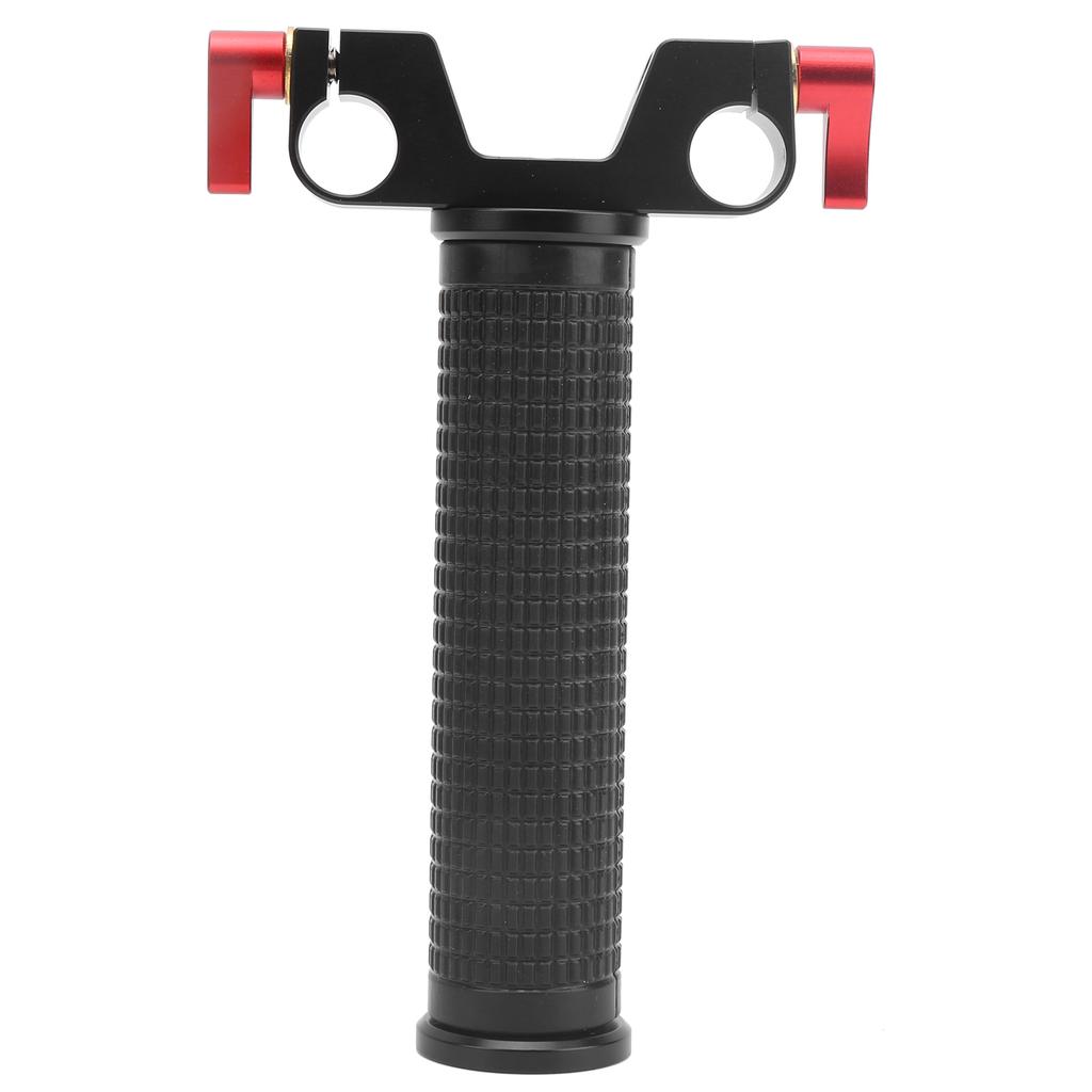 15mm Aluminium Alloy Single Shoulder Rail Connector DSLR Camera Dual Hole Basic Handle Clamp