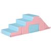2-piece Soft Play Set, Baby Foam Climber Block for Toddler 1-3 Years, Pink Blue