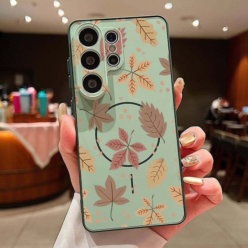 Магнитный чехол с узором «Маленький цветок» для Samsung Galaxy S26 S25 Ultra Edge S24 S23 FE A57 A17 A56 A37 A16 A55 A36 A54