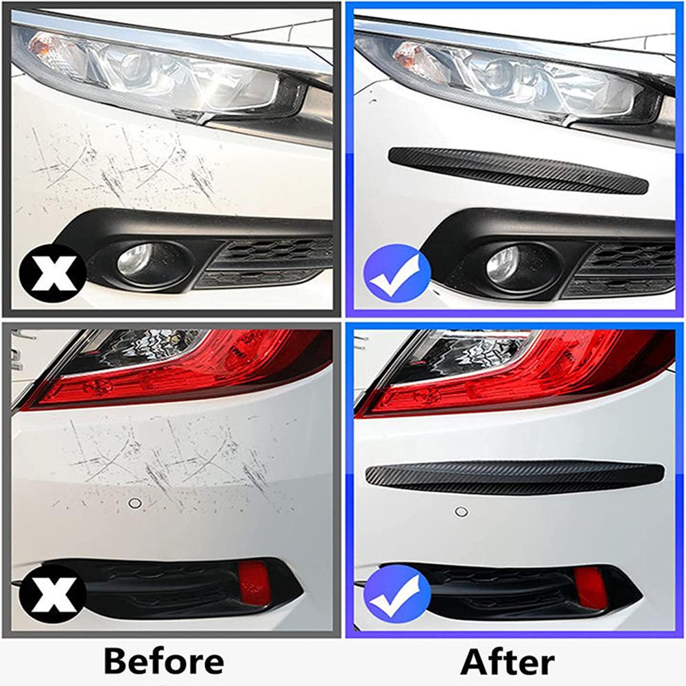 2Pcs Car Bumper Protector Strip Guard Corner Body Protection Strips Scratch Protector Anti-collision Stikcer Auto
