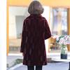 Winter New Mother Fur Coat Mid-length Middle-aged Elderly Women Thicken Warm Imitation Mink Velvet Fur Jacket Female Parkas 6XL